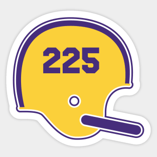 Louisiana State University Area Code Helmet Sticker